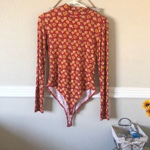 Floral body suit
